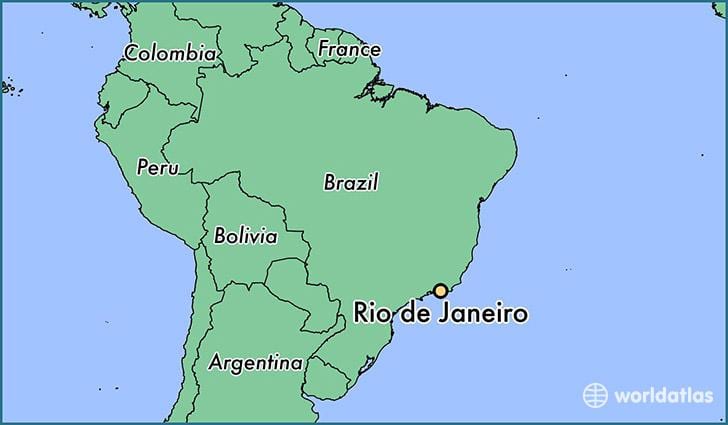 kort Rio de Janeiro brasilien