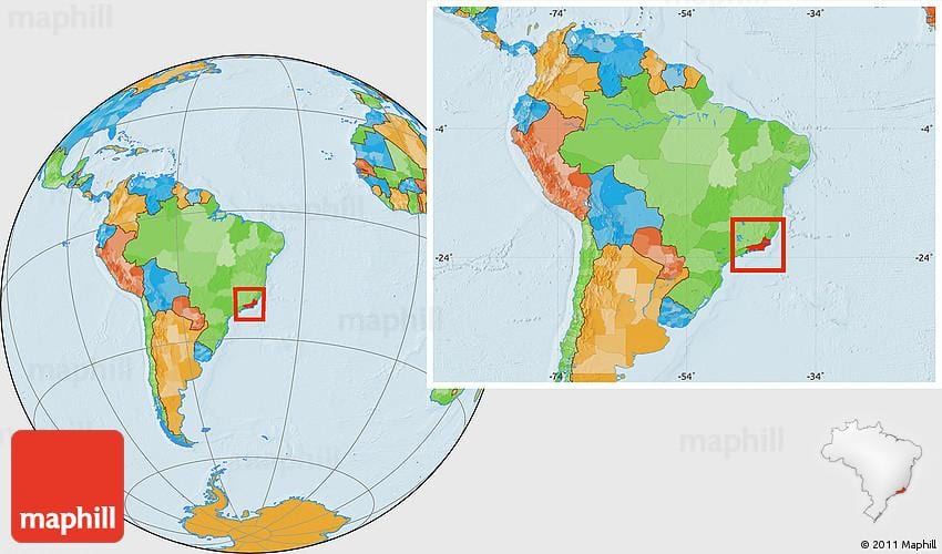 hvor er Rio de Janeiro på verdenskortet