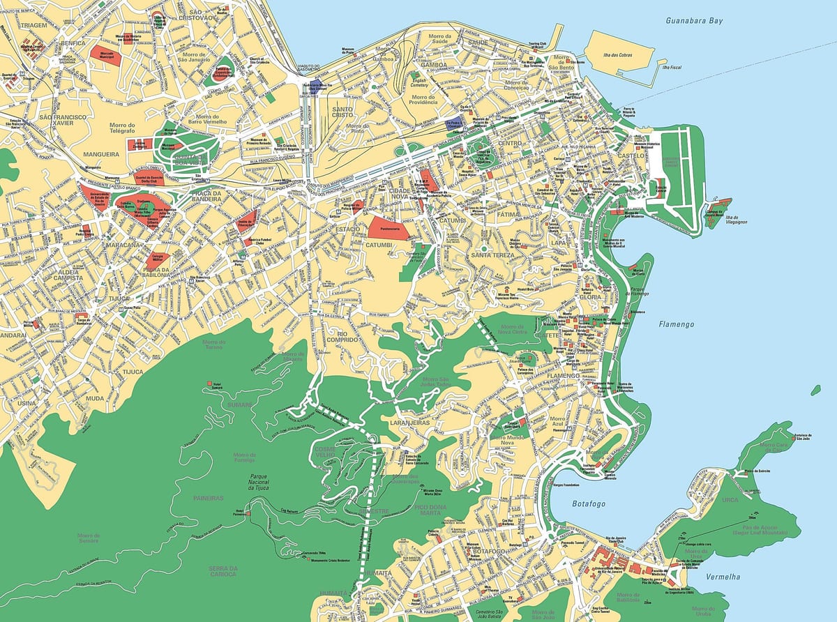 Hoteller i Rio de Janeiro i kort