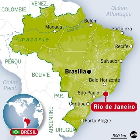hvor er Rio placeret på verdenskortet
