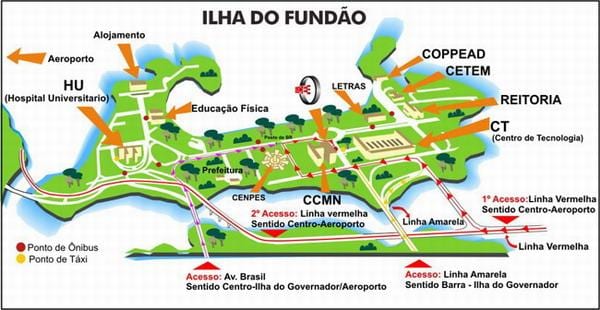 Hoteller i Rio de Janeiro skole kort