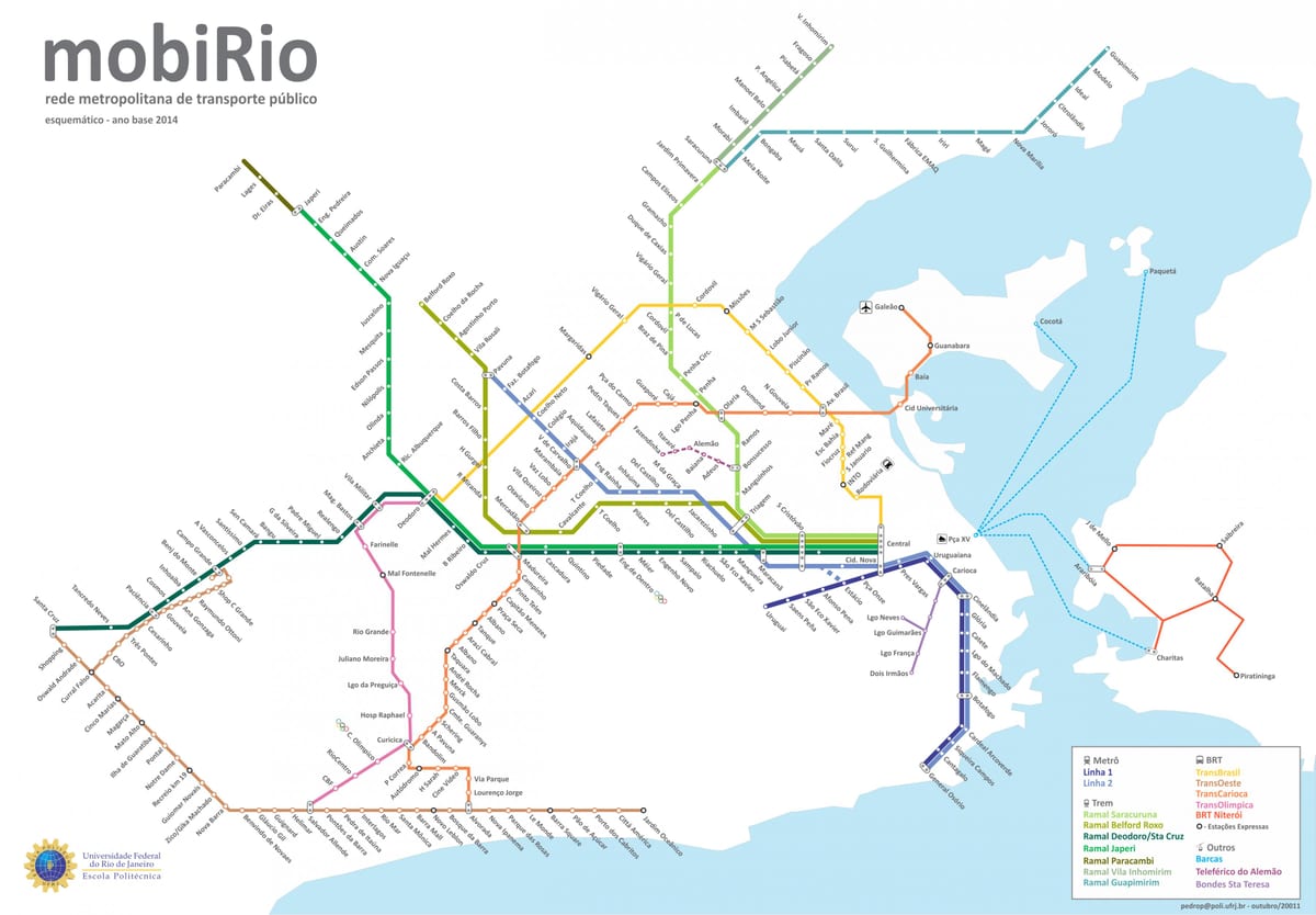 Hoteller i Rio de Janeiro sporvogn kort